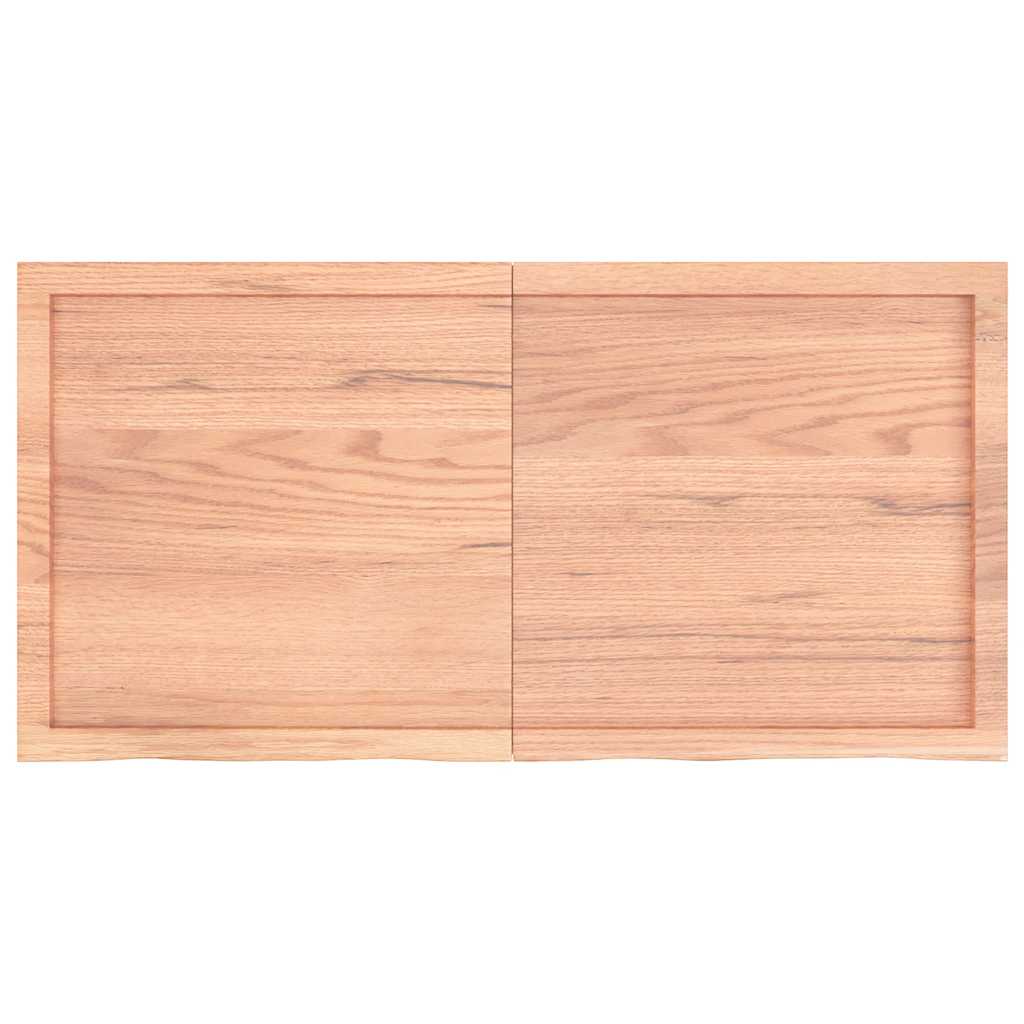 Kylpyhuoneen Työtaso V.ruskea 120X60X(2-4)Cm Käsitelty Täyspuu