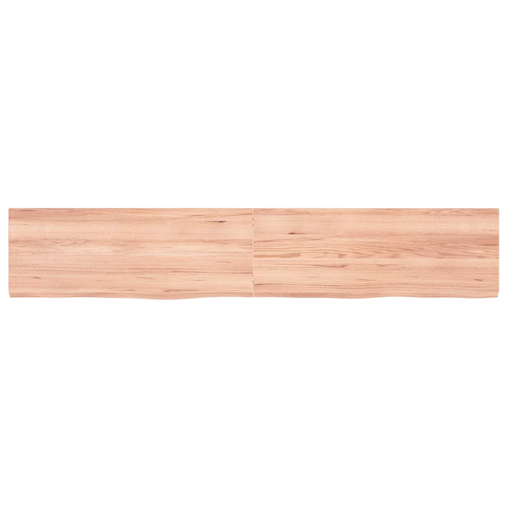 Kylpyhuoneen Työtaso V.ruskea 160X30X(2-4)Cm Käsitelty Täyspuu