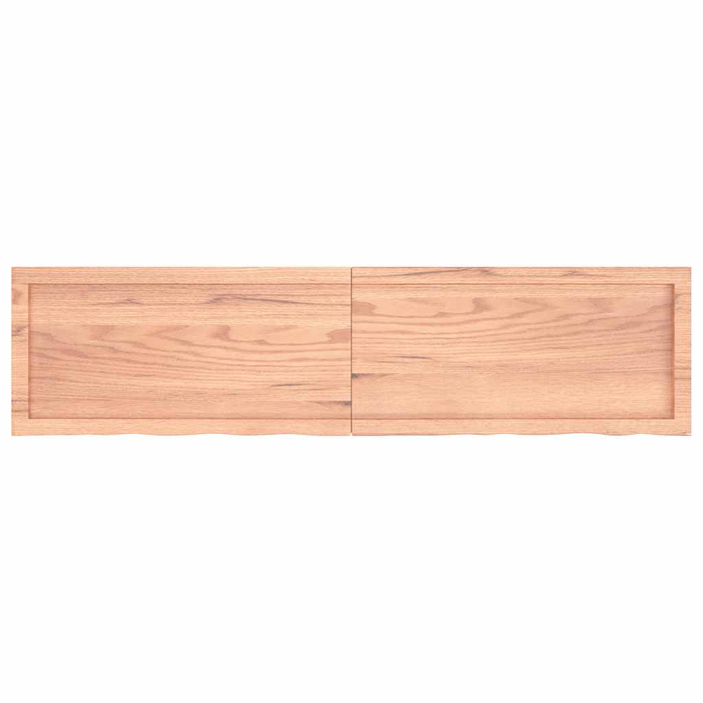 Kylpyhuoneen Työtaso V.ruskea 160X40X(2-4)Cm Käsitelty Täyspuu