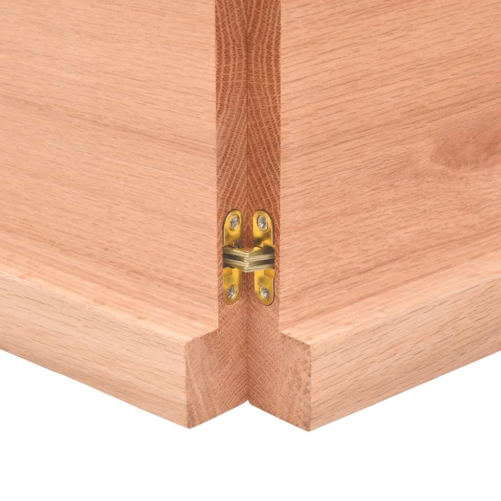 Kylpyhuoneen Työtaso V.ruskea 160X40X(2-4)Cm Käsitelty Täyspuu