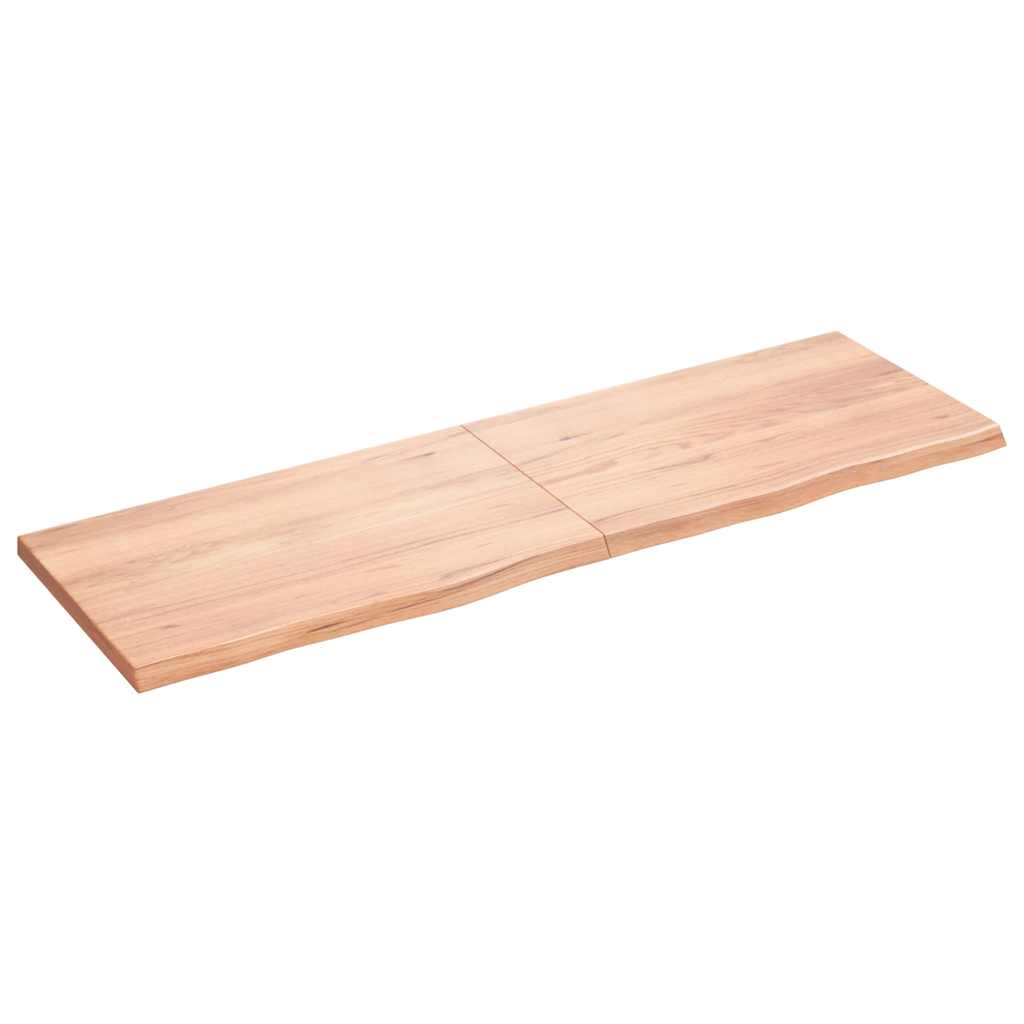Kylpyhuoneen Työtaso V.ruskea 160X50X(2-4)Cm Käsitelty Täyspuu