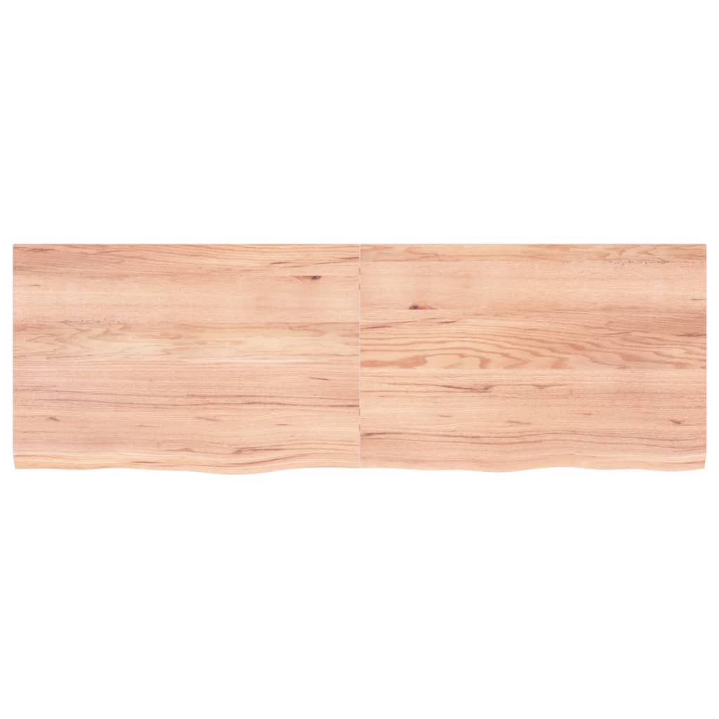 Kylpyhuoneen Työtaso V.ruskea 180X60X(2-4)Cm Käsitelty Täyspuu