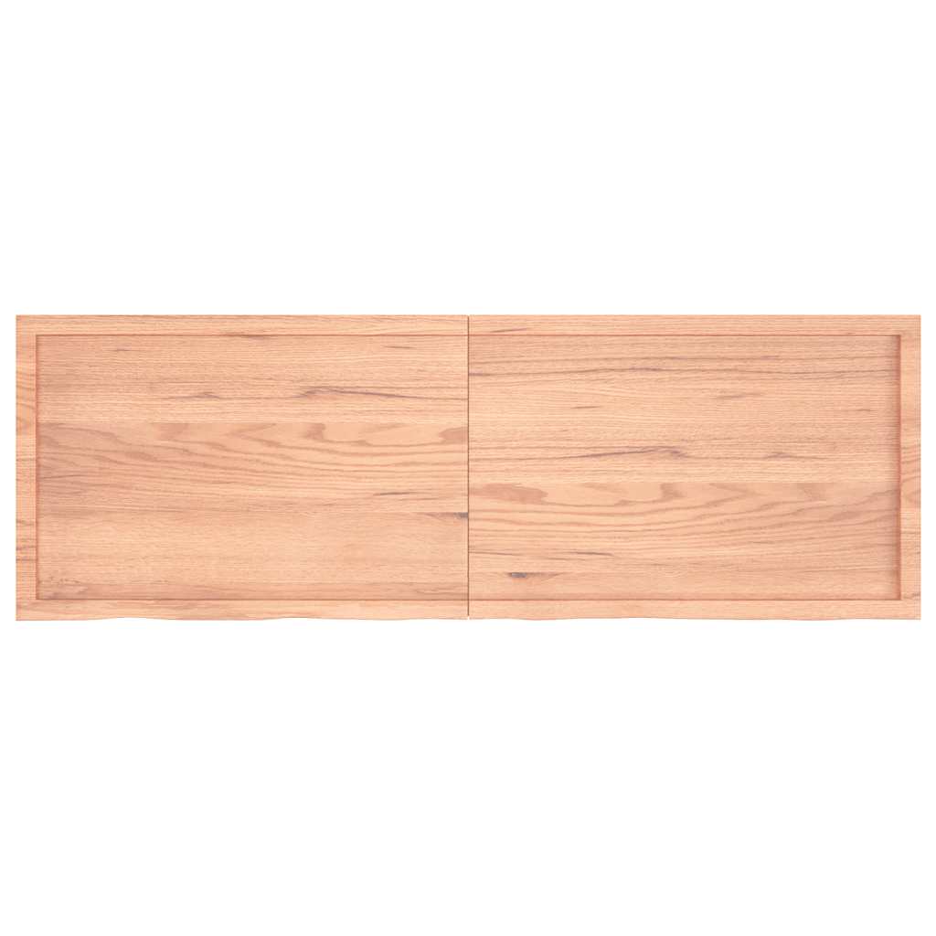 Kylpyhuoneen Työtaso V.ruskea 180X60X(2-4)Cm Käsitelty Täyspuu