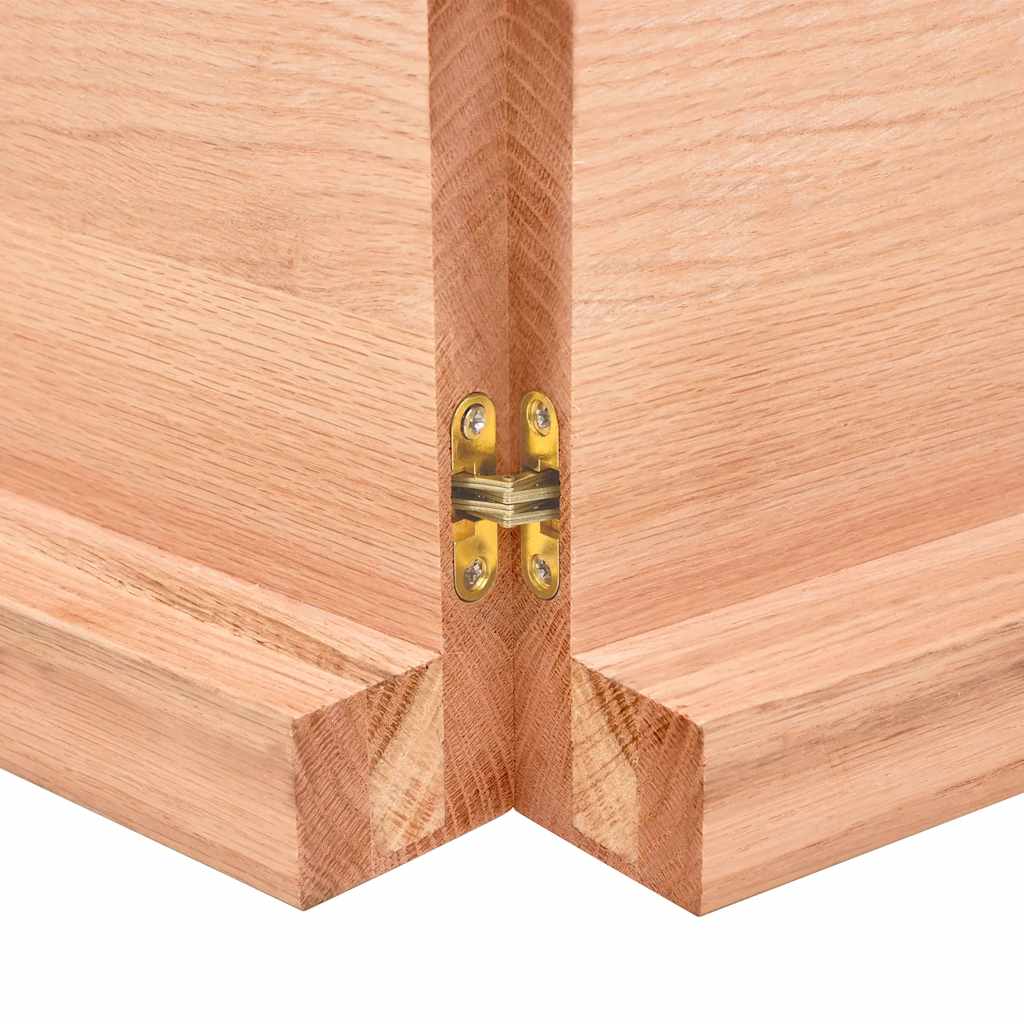 Kylpyhuoneen Työtaso V.ruskea 180X60X(2-6)Cm Käsitelty Täyspuu