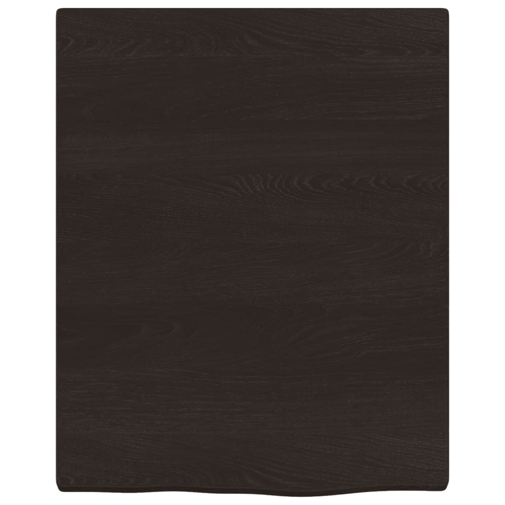 Kylpyhuoneen Työtaso T.ruskea 40X50X(2-4)Cm Käsitelty Täyspuu