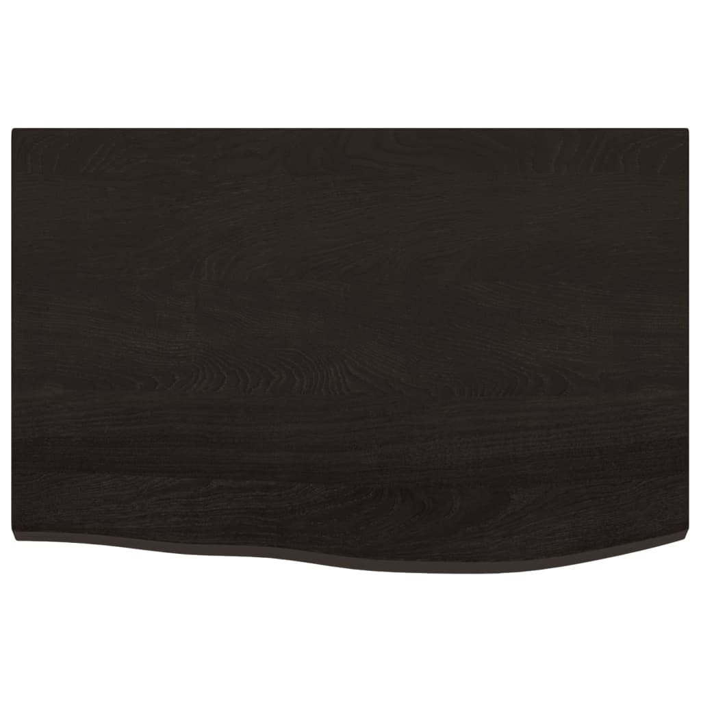 Kylpyhuoneen Työtaso T.ruskea 60X40X(2-4)Cm Käsitelty Täyspuu