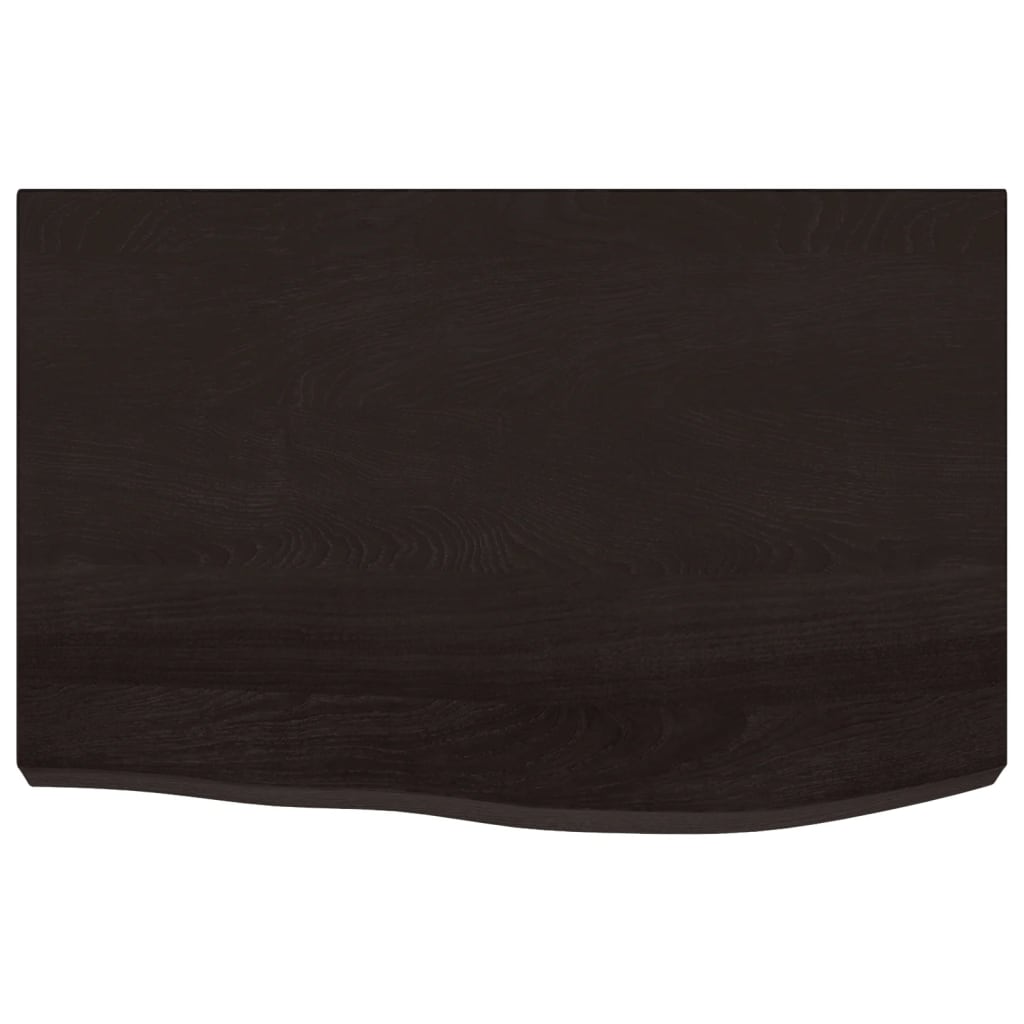 Kylpyhuoneen Työtaso T.ruskea 60X50X(2-4)Cm Käsitelty Täyspuu