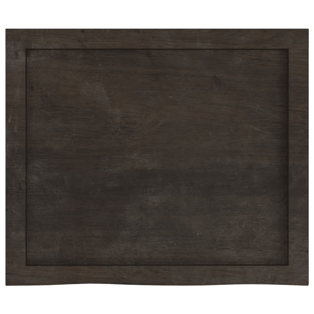 Kylpyhuoneen Työtaso T.ruskea 60X50X(2-4)Cm Käsitelty Täyspuu