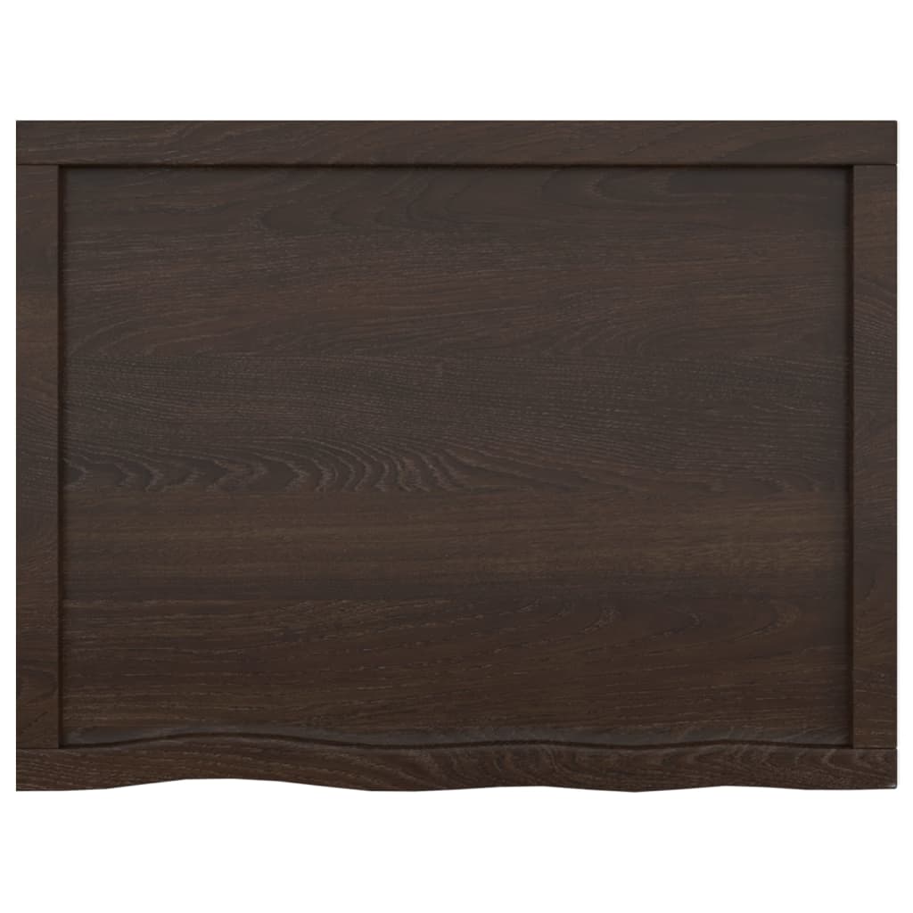 Kylpyhuoneen Työtaso T.ruskea 80X60X(2-6)Cm Käsitelty Täyspuu