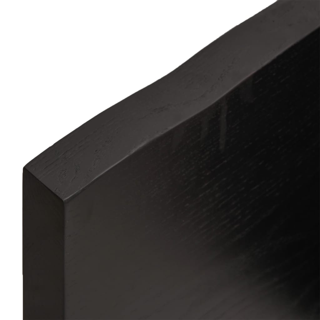 Kylpyhuoneen Työtaso T.ruskea 100X60X(2-4)Cm Käsitelty Täyspuu