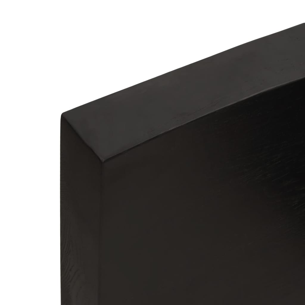 Kylpyhuoneen Työtaso T.ruskea 120X40X(2-6)Cm Käsitelty Täyspuu