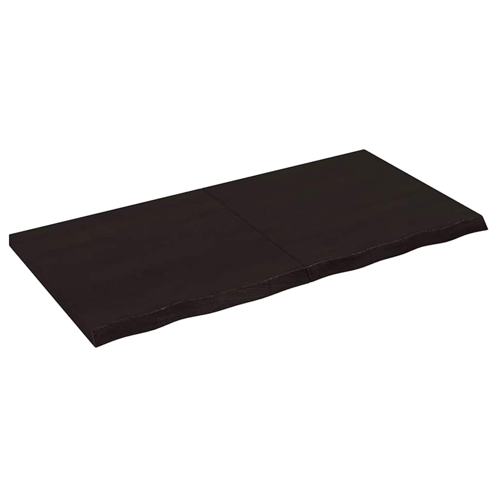 Kylpyhuoneen Työtaso T.ruskea 120X60X(2-4)Cm Käsitelty Täyspuu