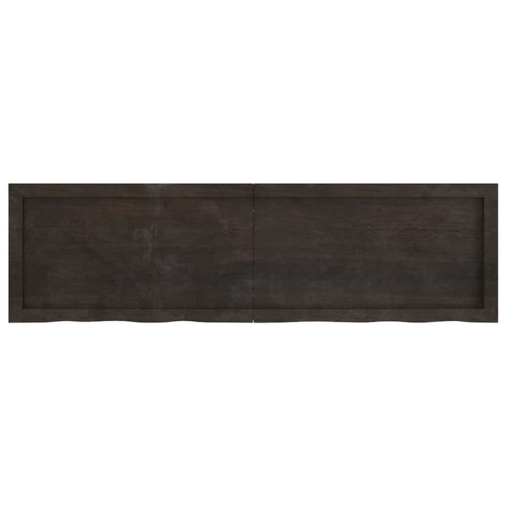 Kylpyhuoneen Työtaso T.ruskea 140X40X(2-4)Cm Käsitelty Täyspuu