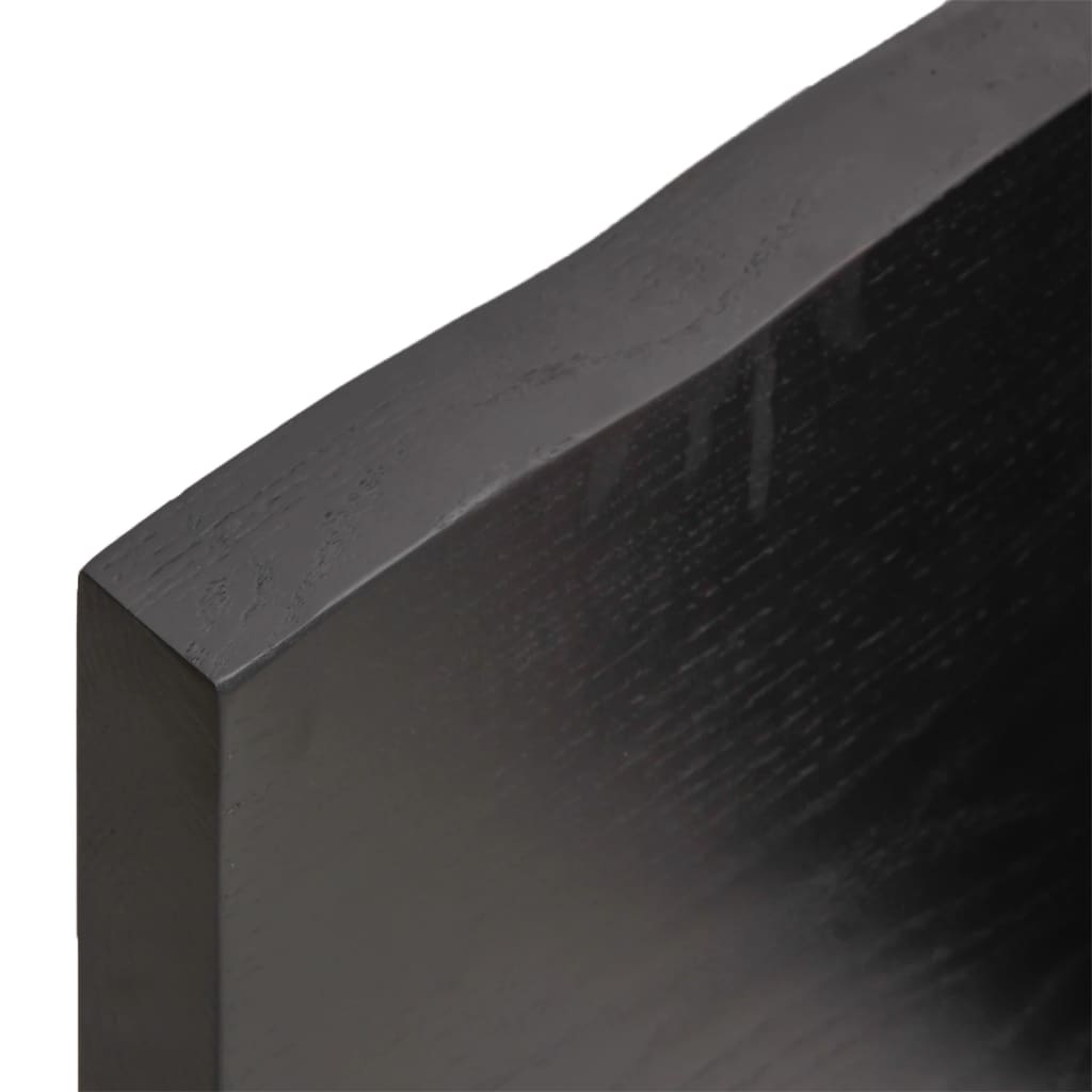 Kylpyhuoneen Työtaso T.ruskea 140X40X(2-4)Cm Käsitelty Täyspuu