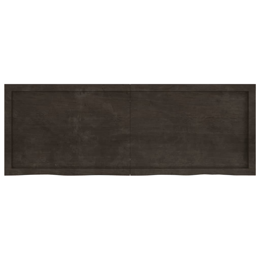 Kylpyhuoneen Työtaso T.ruskea 140X50X(2-4)Cm Käsitelty Täyspuu