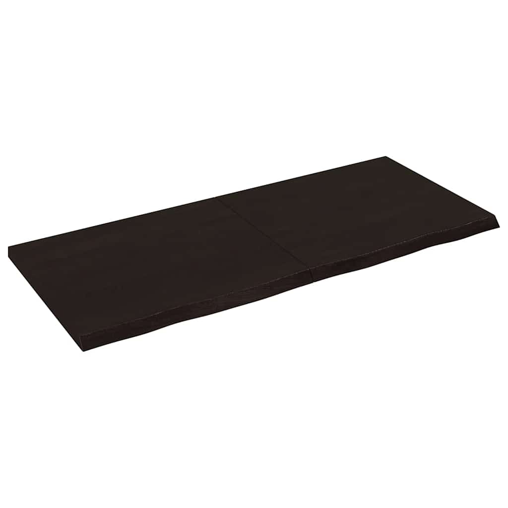 Kylpyhuoneen Työtaso T.ruskea 140X60X(2-4)Cm Käsitelty Täyspuu