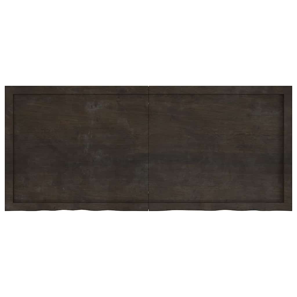 Kylpyhuoneen Työtaso T.ruskea 140X60X(2-4)Cm Käsitelty Täyspuu