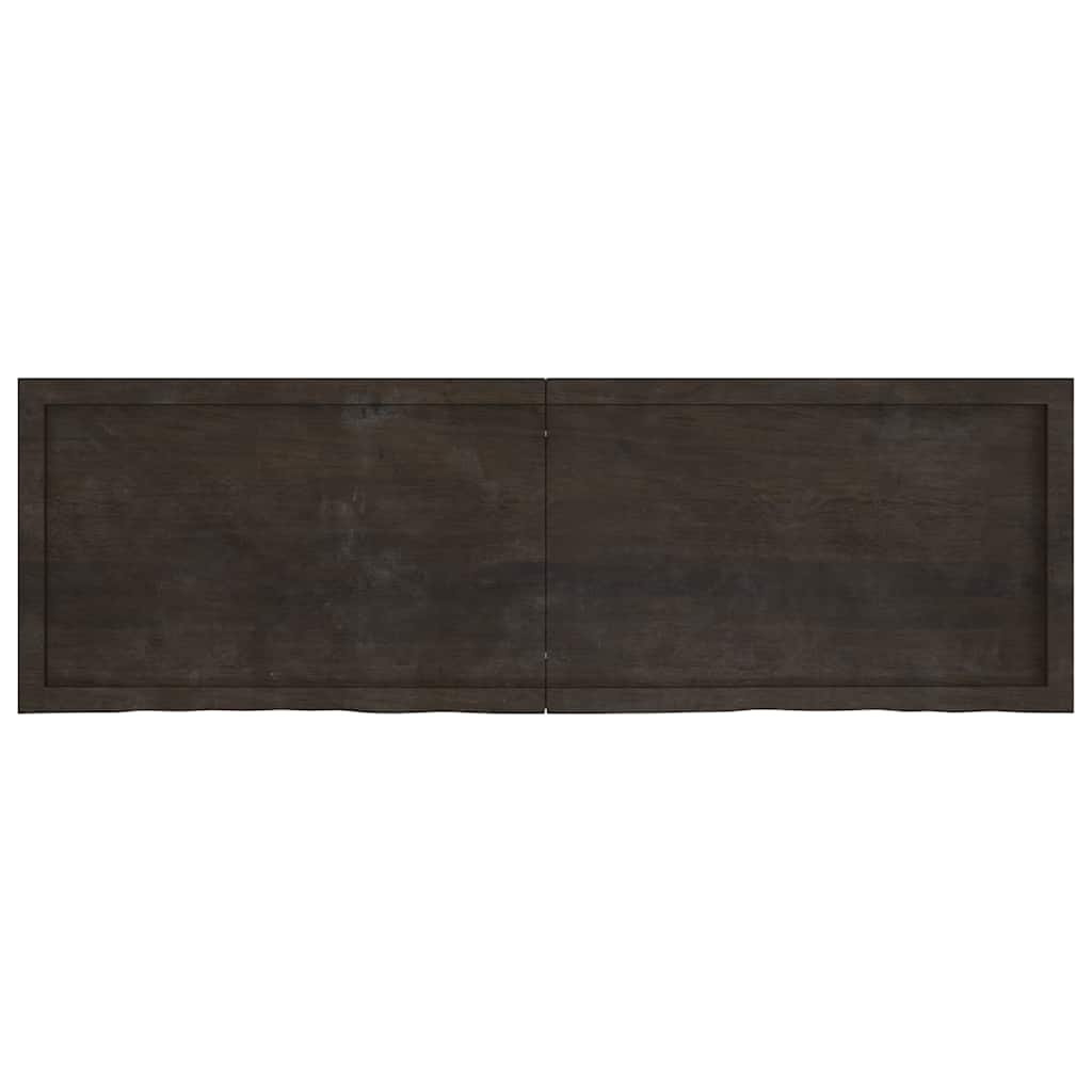 Kylpyhuoneen Työtaso T.ruskea 160X50X(2-4)Cm Käsitelty Täyspuu