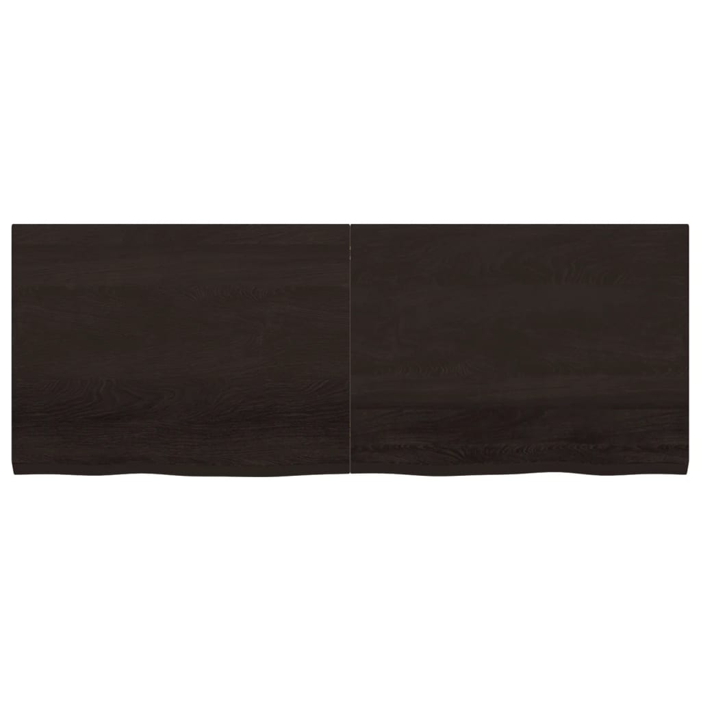 Kylpyhuoneen Työtaso T.ruskea 160X60X(2-4)Cm Käsitelty Täyspuu
