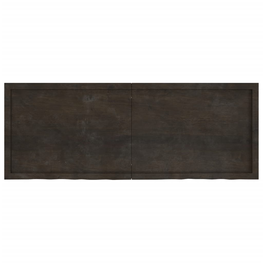 Kylpyhuoneen Työtaso T.ruskea 160X60X(2-6)Cm Käsitelty Täyspuu