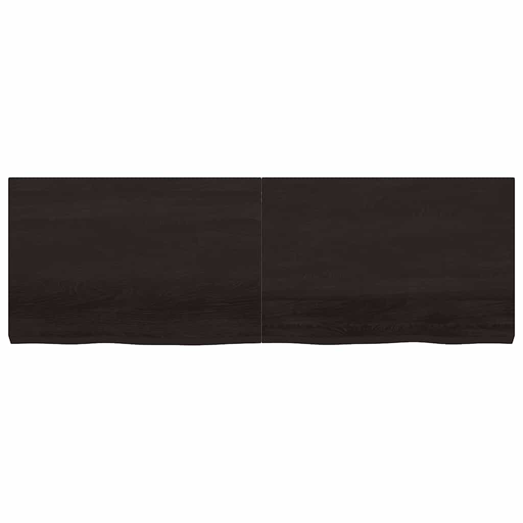 Kylpyhuoneen Työtaso T.ruskea 180X60X(2-6)Cm Käsitelty Täyspuu