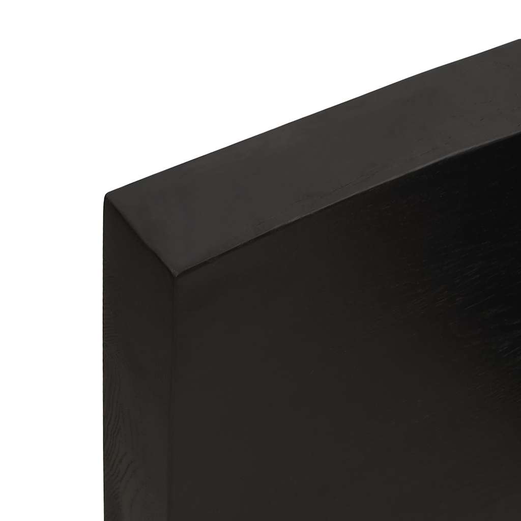 Kylpyhuoneen Työtaso T.ruskea 200X60X(2-6)Cm Käsitelty Täyspuu