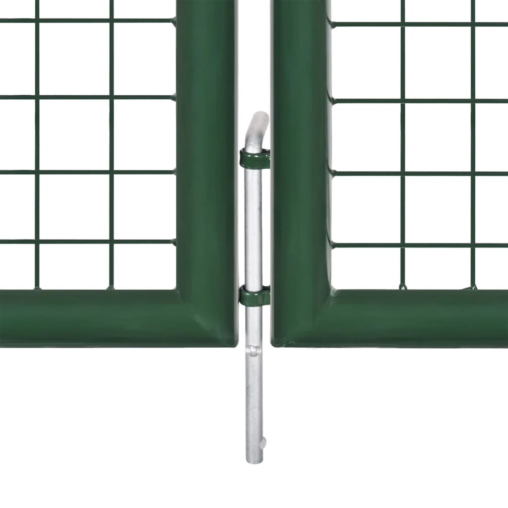Verkkoportti Puutarhaan Vihreä 500X125 Cm Galvanoitu Teräs