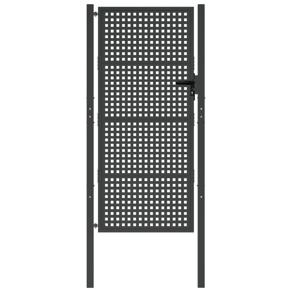 Puutarhanportti Antrasiitti 100X200 Cm Teräs