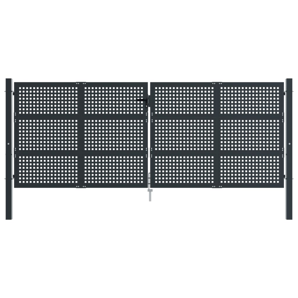Puutarhanportti Antrasiitti 400X150 Cm Teräs