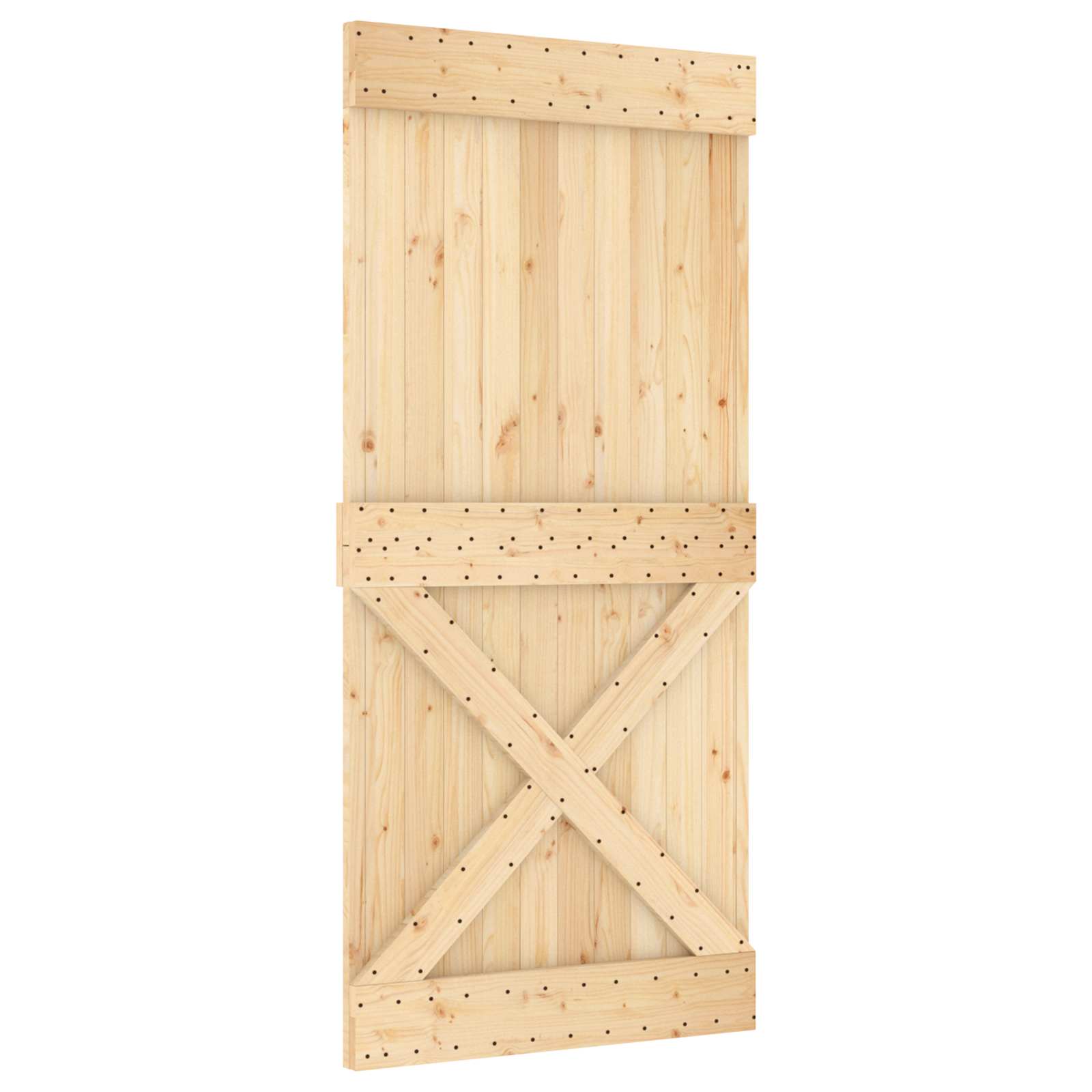 Ovi Narvik Luonnollinen 95 X 210 Cm Massiivinen Mänty