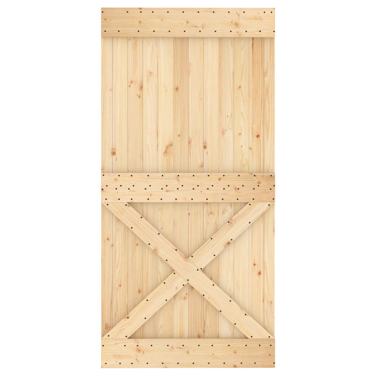 Ovi Narvik Luonnollinen 100 X 210 Cm Massiivinen Mänty