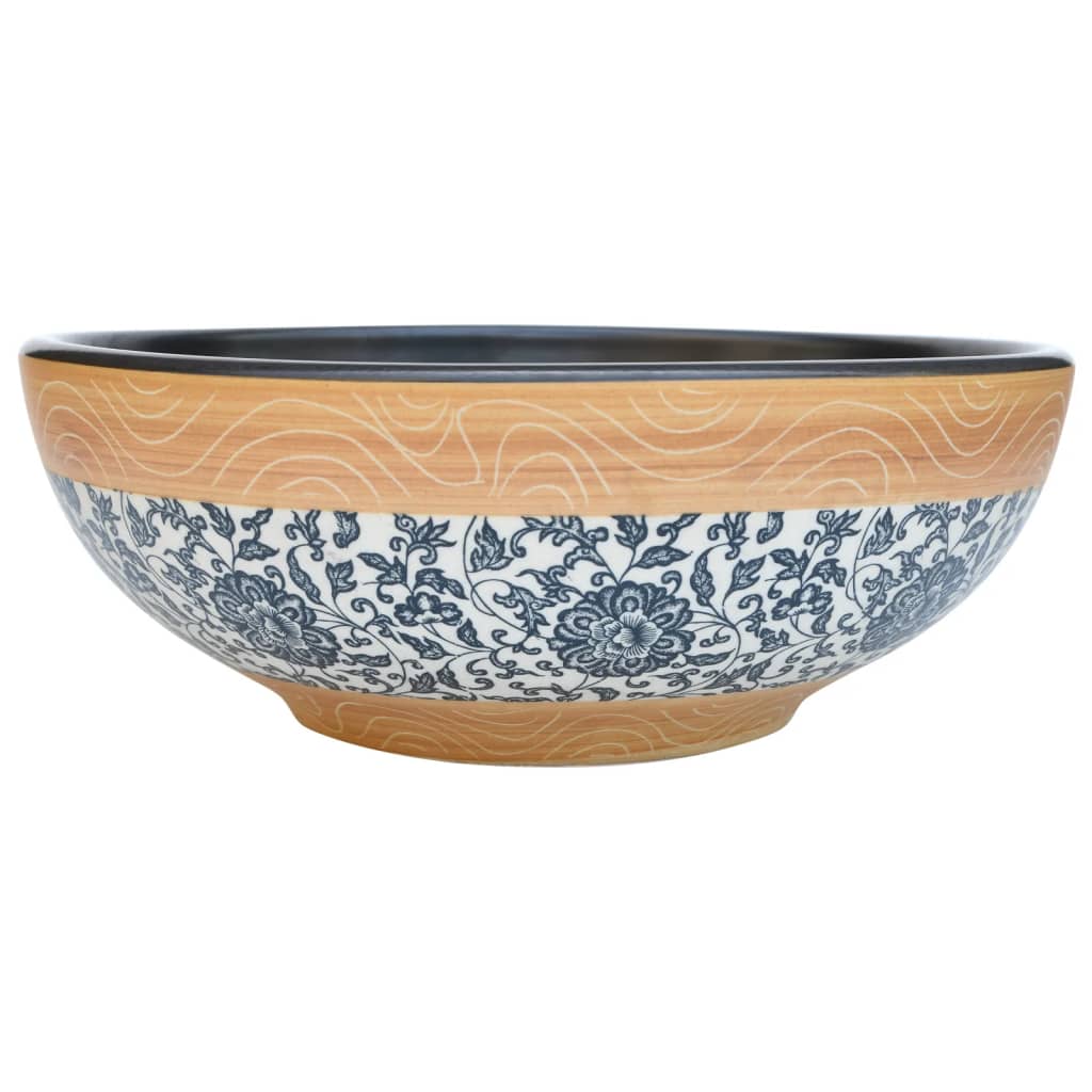 Pesuallas Työtasolle Monivärinen Pyöreä Φ41X14 Cm Keraaminen
