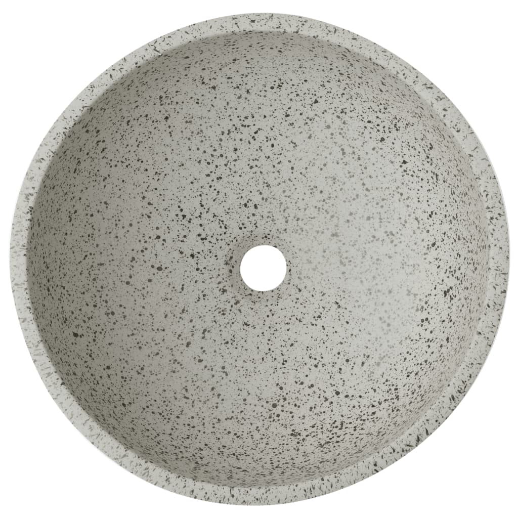 Pesuallas Työtasolle Harmaa Pyöreä Φ41X14 Cm Keraaminen