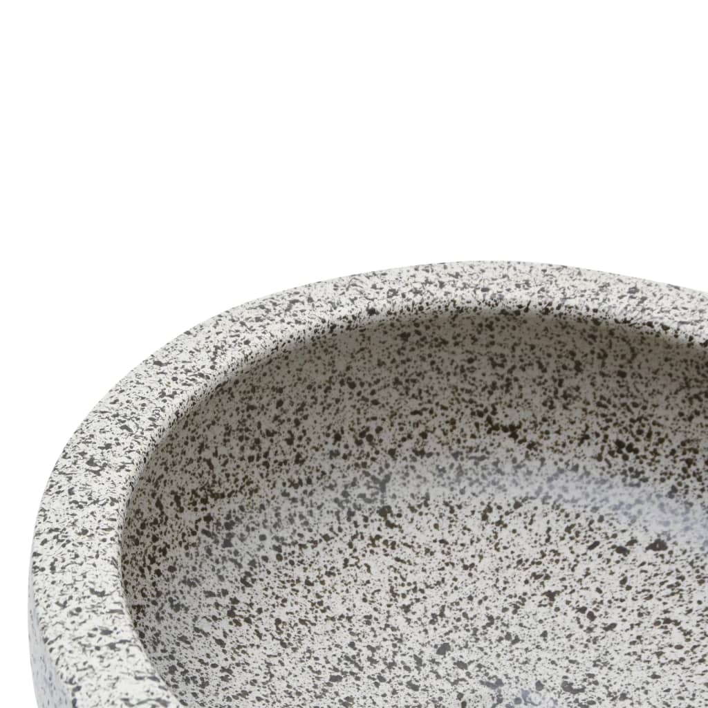 Pesuallas Työtasolle Harmaa Pyöreä Φ41X14 Cm Keraaminen