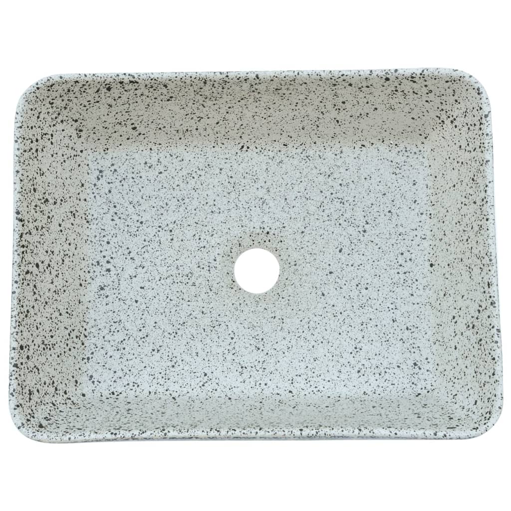 Pesuallas Tasolle Harmaa Suorakaide 46X35,5X13 Cm Keraaminen