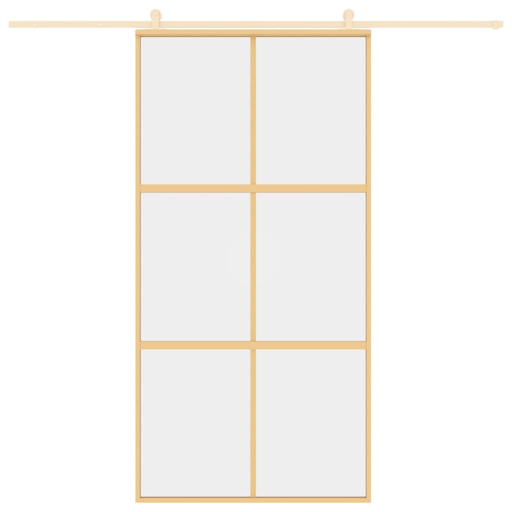 Liukuovi Kulta 102,5X205 Cm Kirkas Esg-Lasi Ja Alumiini