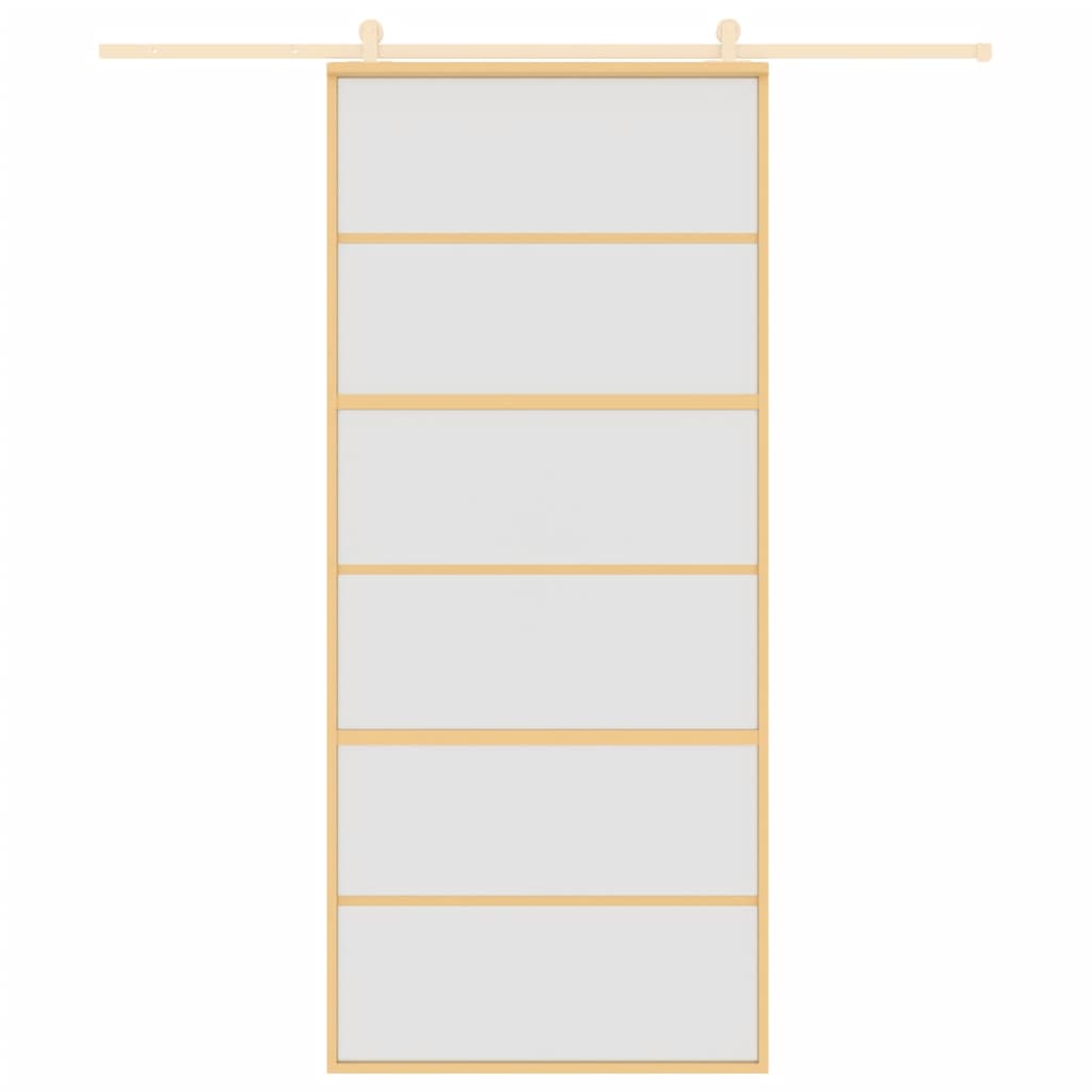 Liukuovi Kulta 90X205 Cm Himmeä Esg-Lasi Ja Alumiini