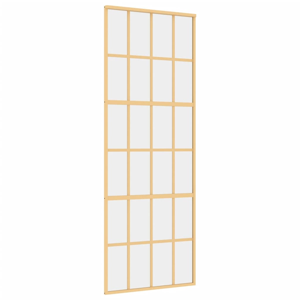 Liukuovi Kulta 76X205 Cm Kirkas Esg-Lasi Ja Alumiini