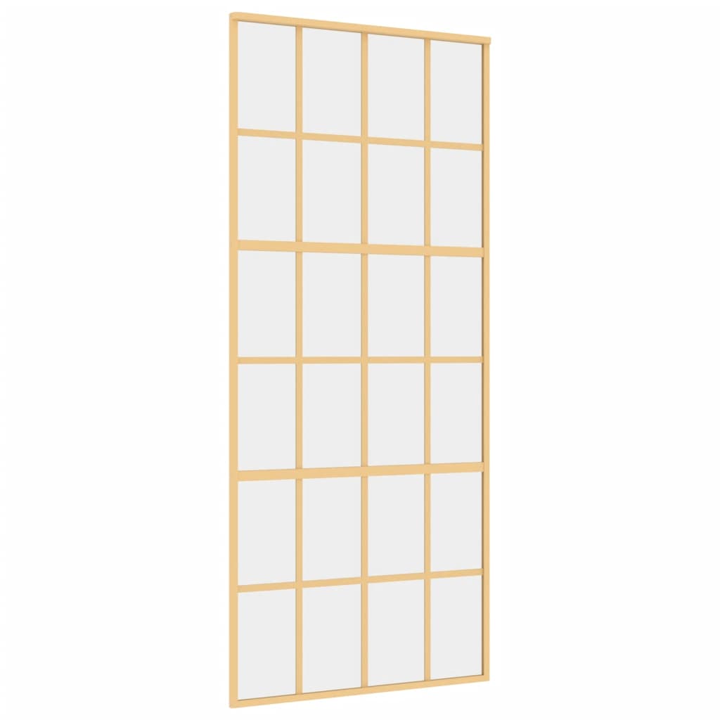 Liukuovi Kulta 90X205 Cm Kirkas Esg-Lasi Ja Alumiini