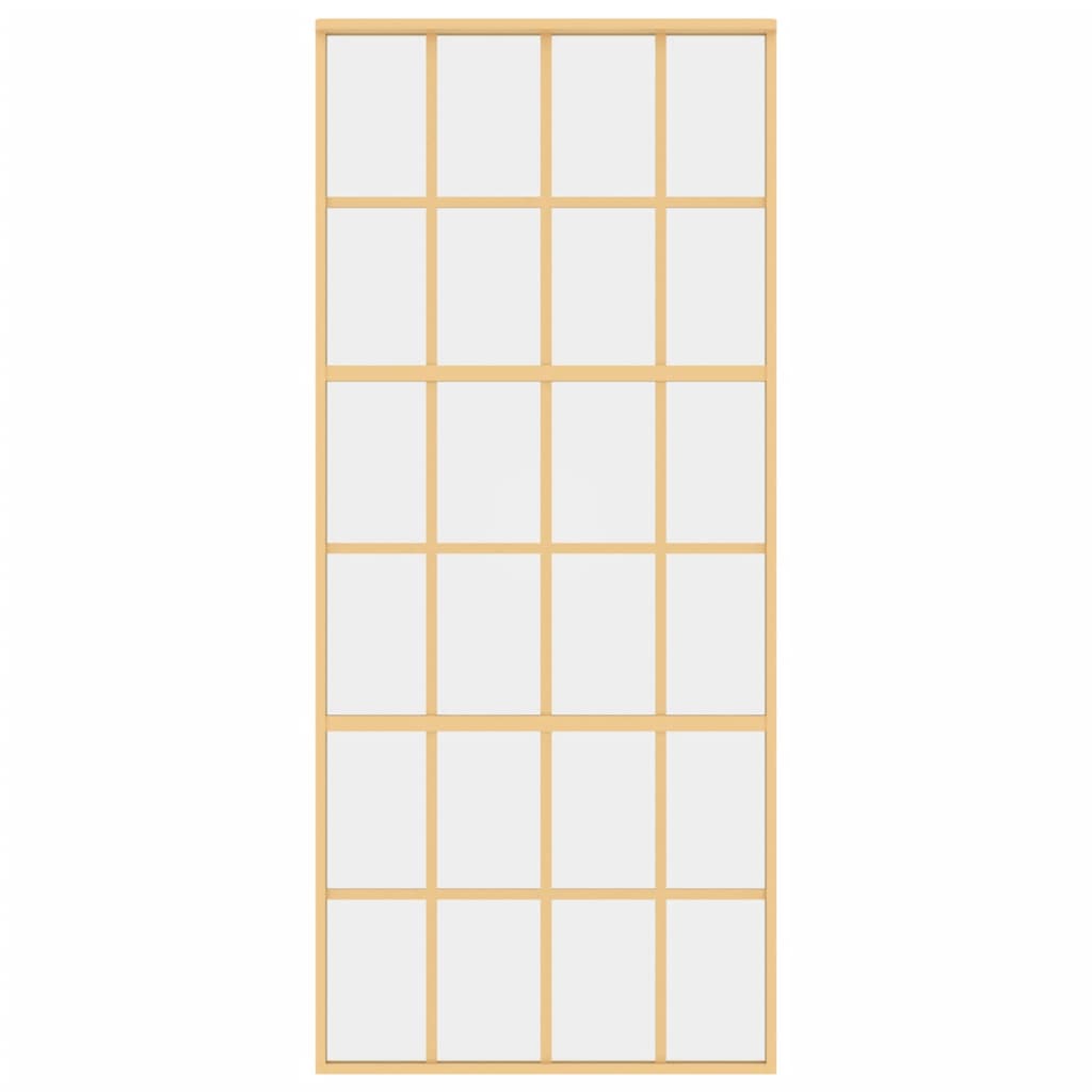 Liukuovi Kulta 90X205 Cm Kirkas Esg-Lasi Ja Alumiini