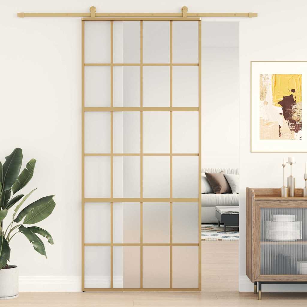 Liukuovi Kulta 90X205 Cm Himmeä Esg-Lasi Ja Alumiini
