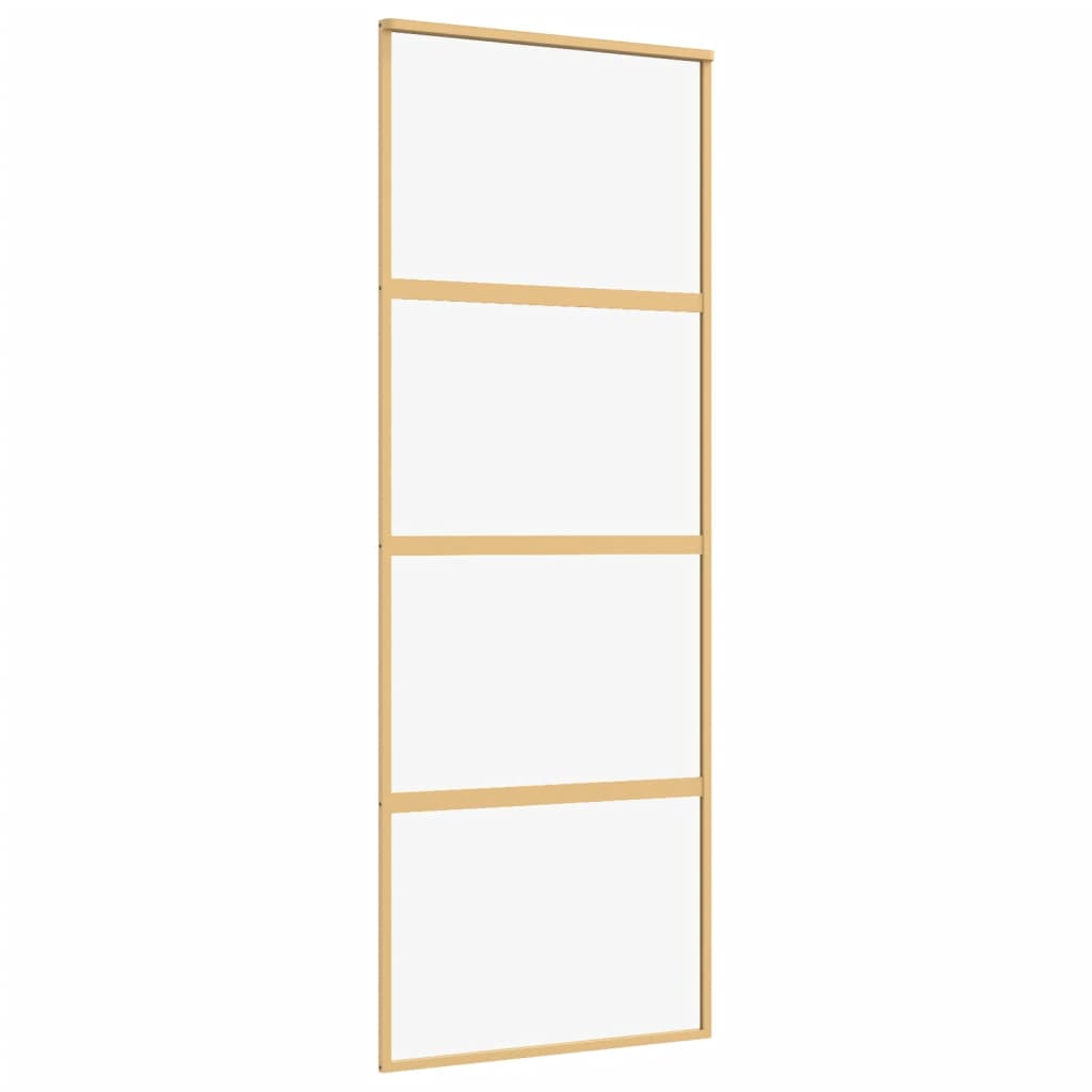 Liukuovi Kulta 76X205 Cm Kirkas Esg-Lasi Ja Alumiini