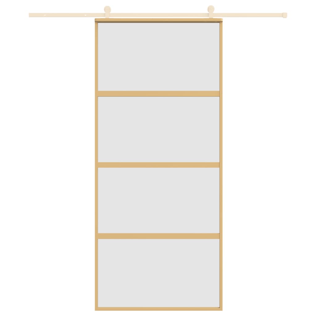 Liukuovi Kulta 90X205 Cm Himmeä Esg-Lasi Ja Alumiini