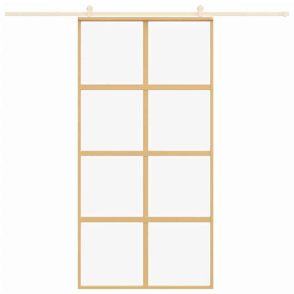 Liukuovi Kulta 102,5X205 Cm Kirkas Esg-Lasi Ja Alumiini
