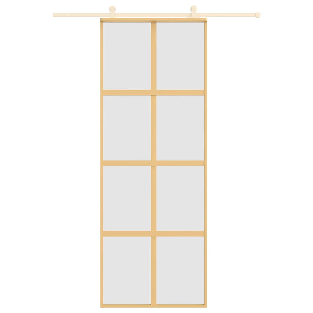 Liukuovi Kulta 76X205 Cm Himmeä Esg-Lasi Ja Alumiini