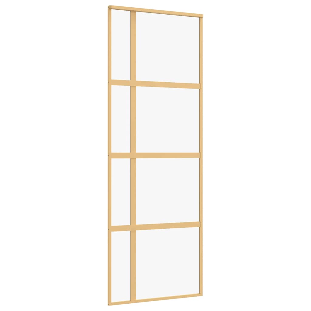 Liukuovi Kulta 76X205 Cm Kirkas Esg-Lasi Ja Alumiini
