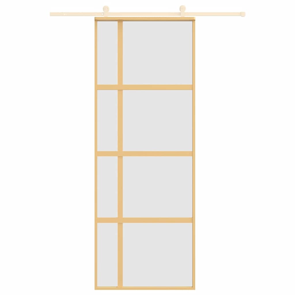 Liukuovi Kulta 76X205 Cm Himmeä Esg-Lasi Ja Alumiini