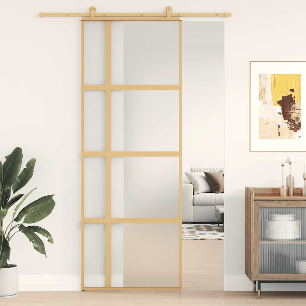 Liukuovi Kulta 76X205 Cm Himmeä Esg-Lasi Ja Alumiini