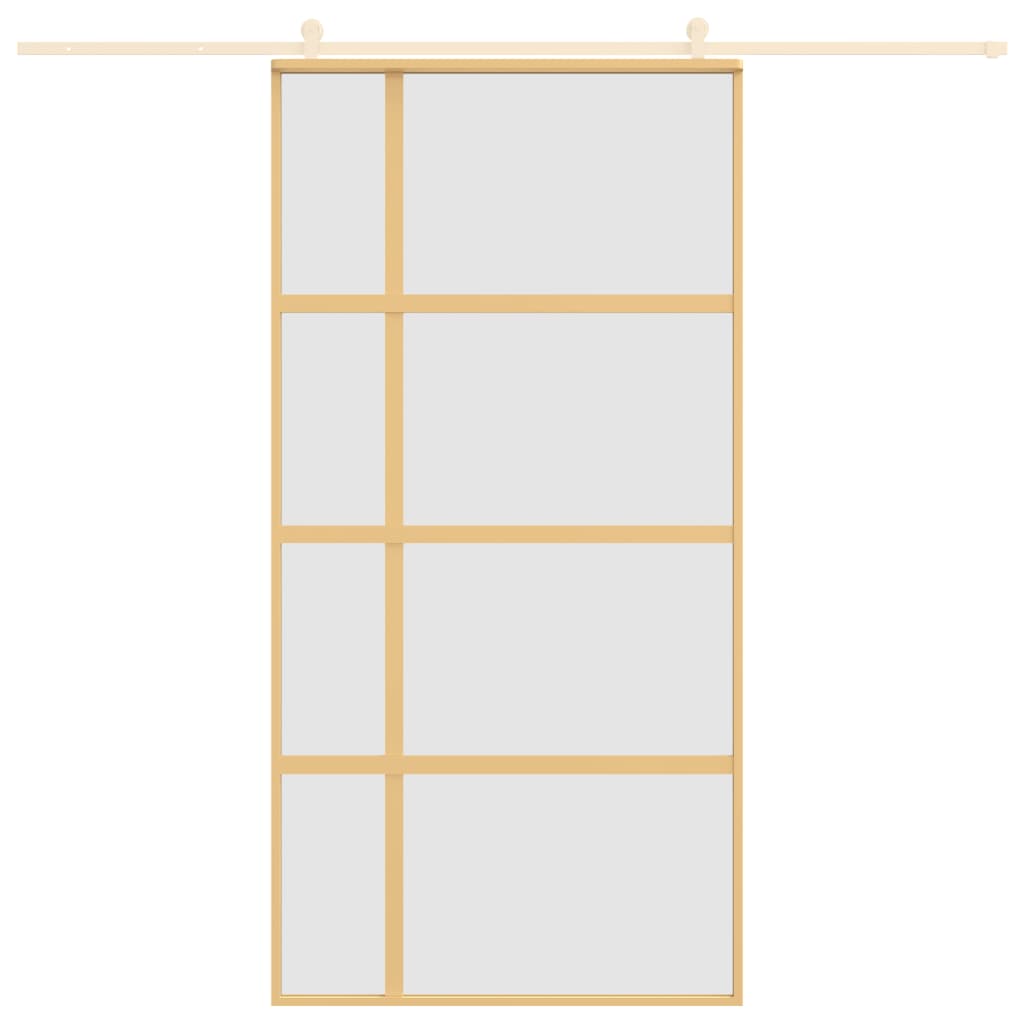 Liukuovi Kulta 102,5X205 Cm Himmeä Esg-Lasi Ja Alumiini