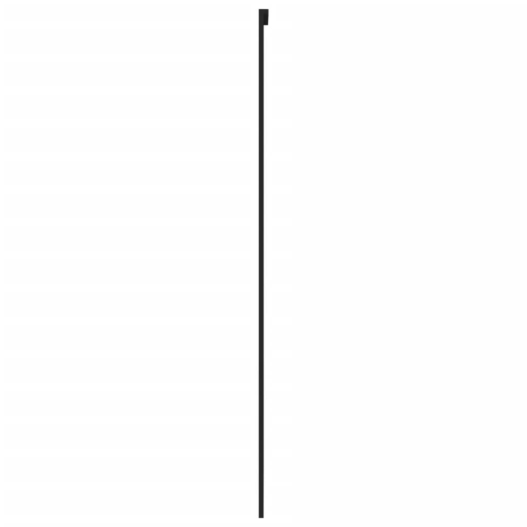 Liukuovi Musta 76X205 Cm Karkaistu Lasi Ja Alumiini